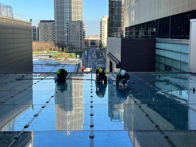 Reparing Atrium Glazing