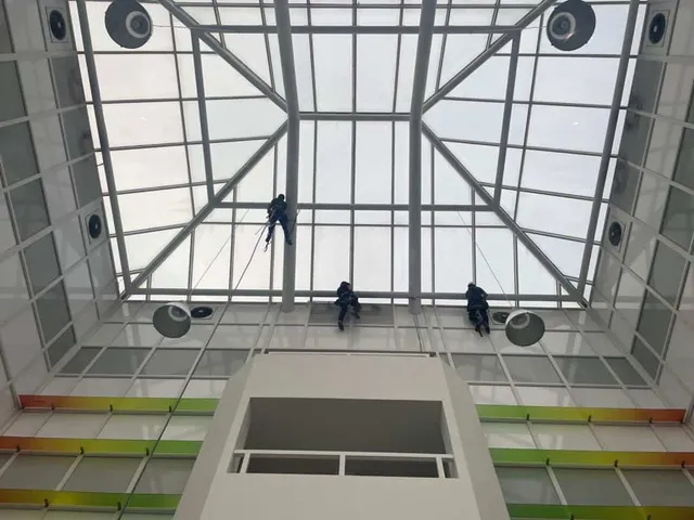Glass atrium