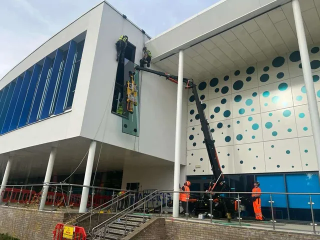 Using high-access equiptment on commercial building