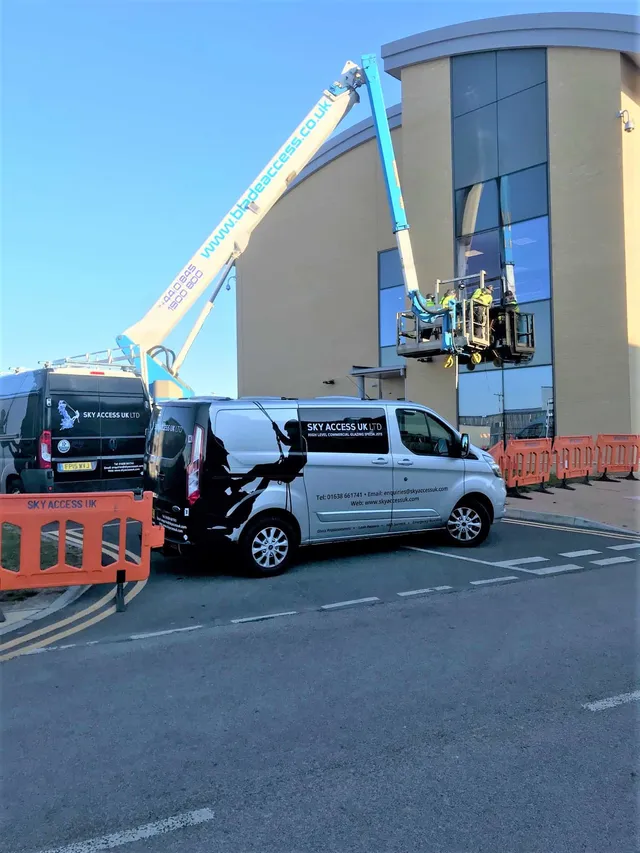Repairing a curtain will with specialist equipment