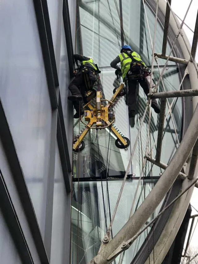 Glass replacement in a difficult to access area