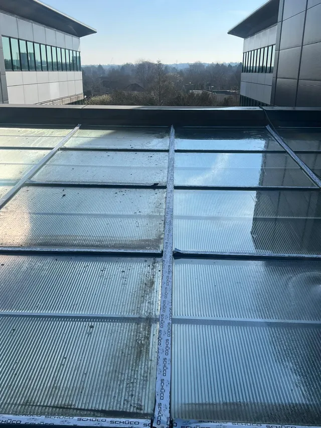 Atrium roof that needs replacing