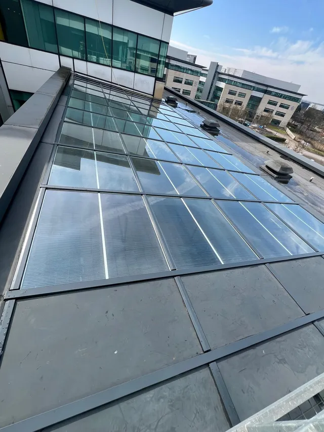 Brand new atrium roof