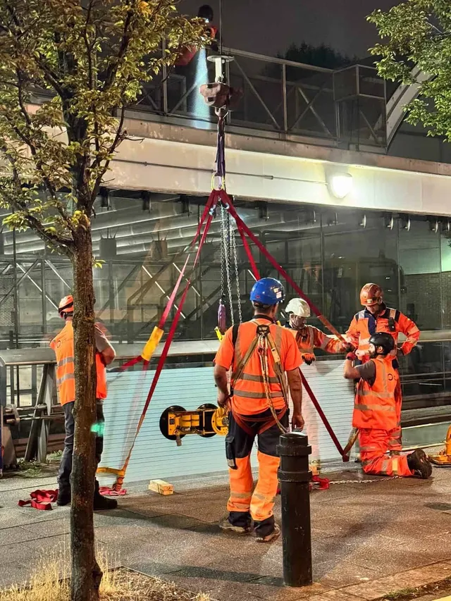 Railway station replacment glazing